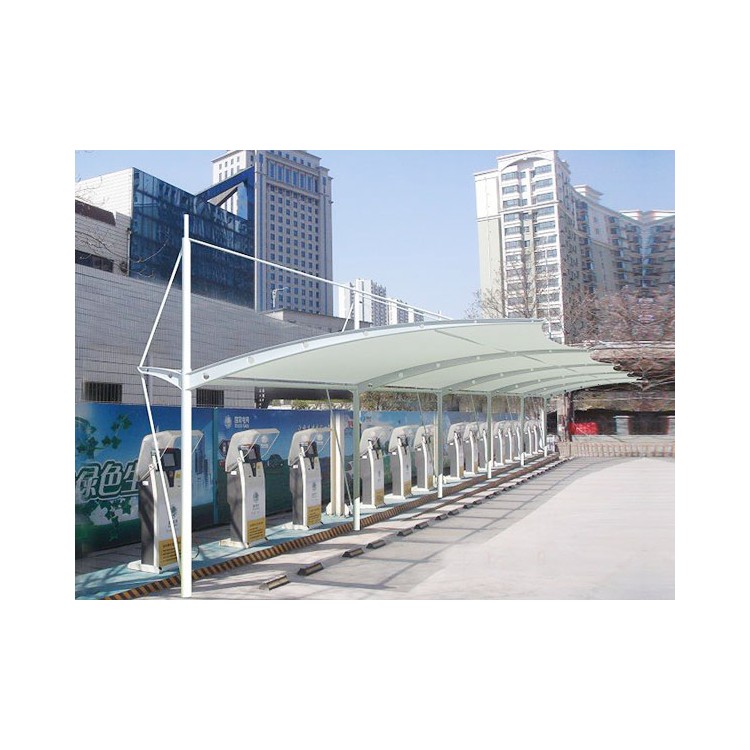 膜結構充電樁車棚